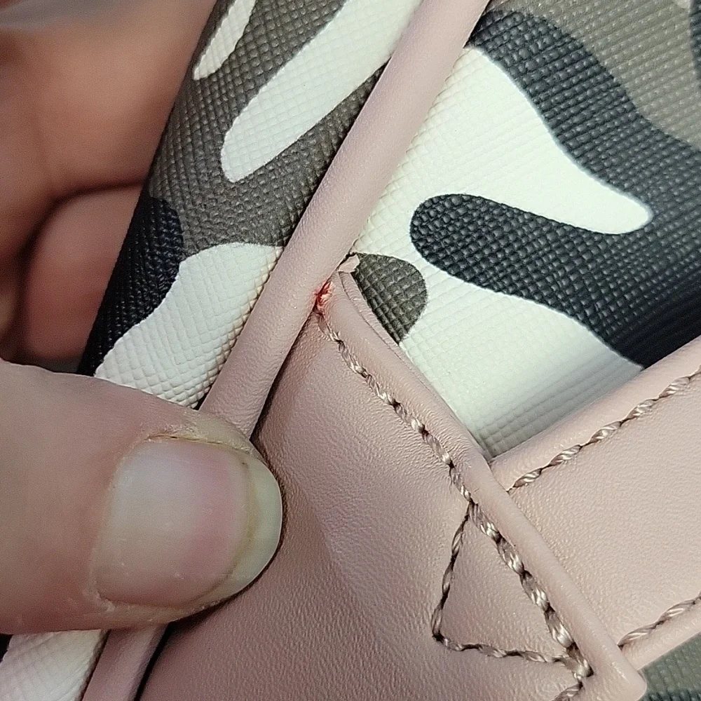 Guess Camo Pink, Gray & Black Backpack with Structured Design Preloved